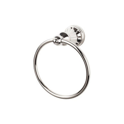 Top Knobs Hudson Bath Ring in Polished Nickel