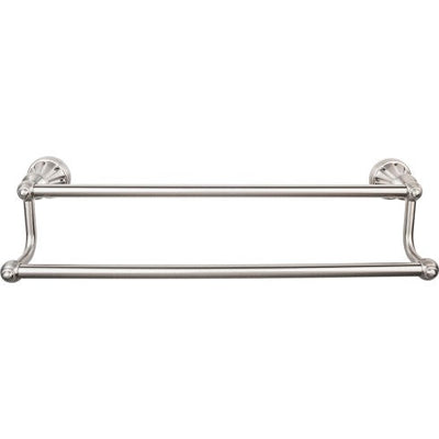Top Knobs Hudson Bath Double Towel Bar 24" in Brushed Satin Nickel