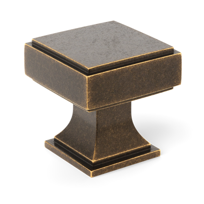 Armac Martin Jefferson Cabinet Knob in 25mm / Dark Aged Brass