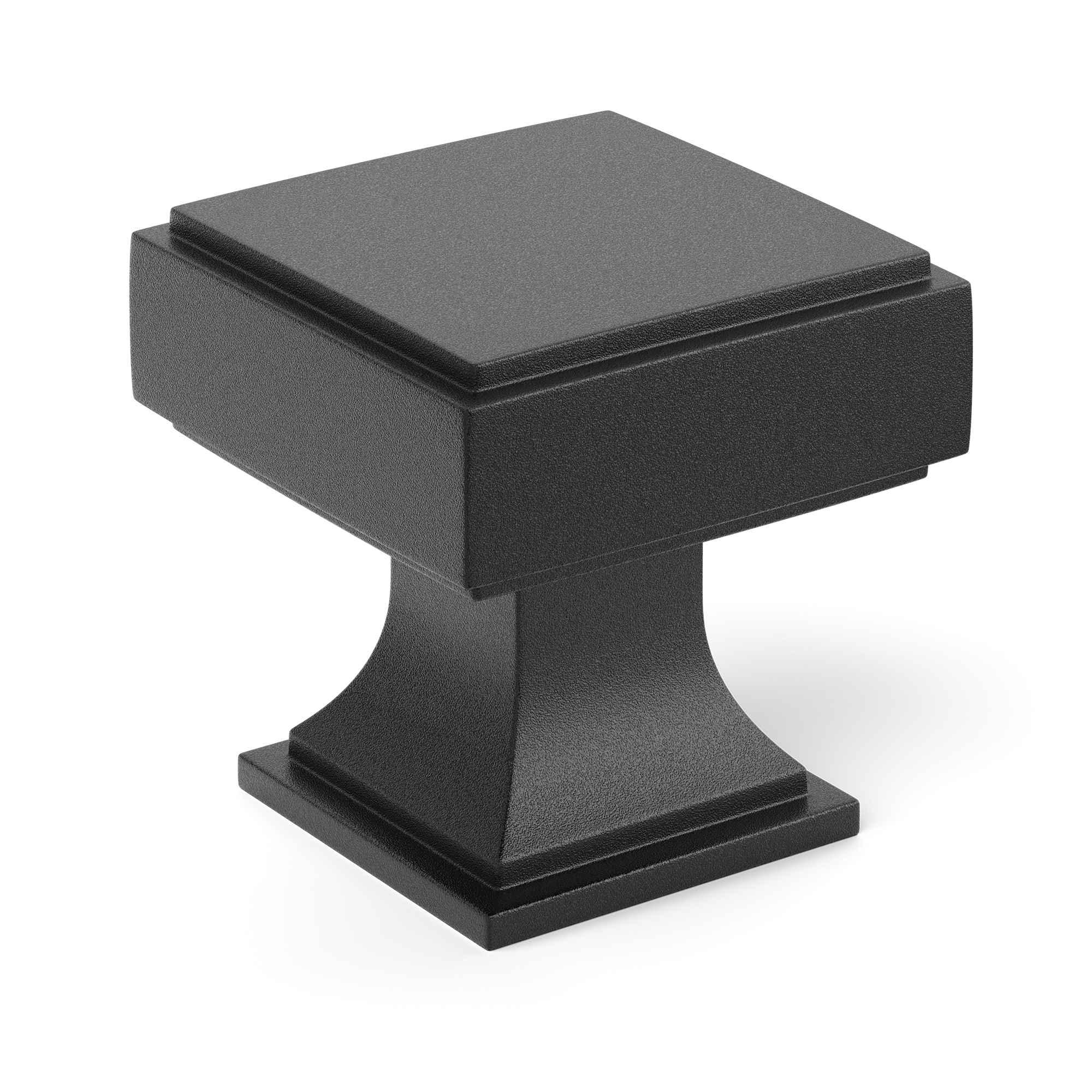 Armac Martin Jefferson Cabinet Knob in 25mm / Matt Black Lacquered