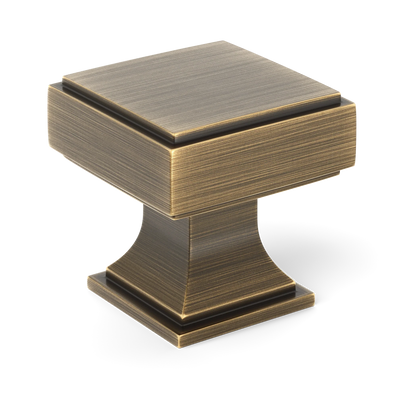 Armac Martin Jefferson Cabinet Knob in 25mm / Satin Antique Satin Lacquered