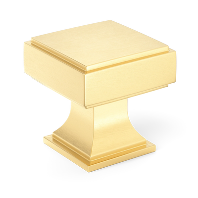 Armac Martin Jefferson Cabinet Knob in 25mm / Satin Brass Satin Lacquered