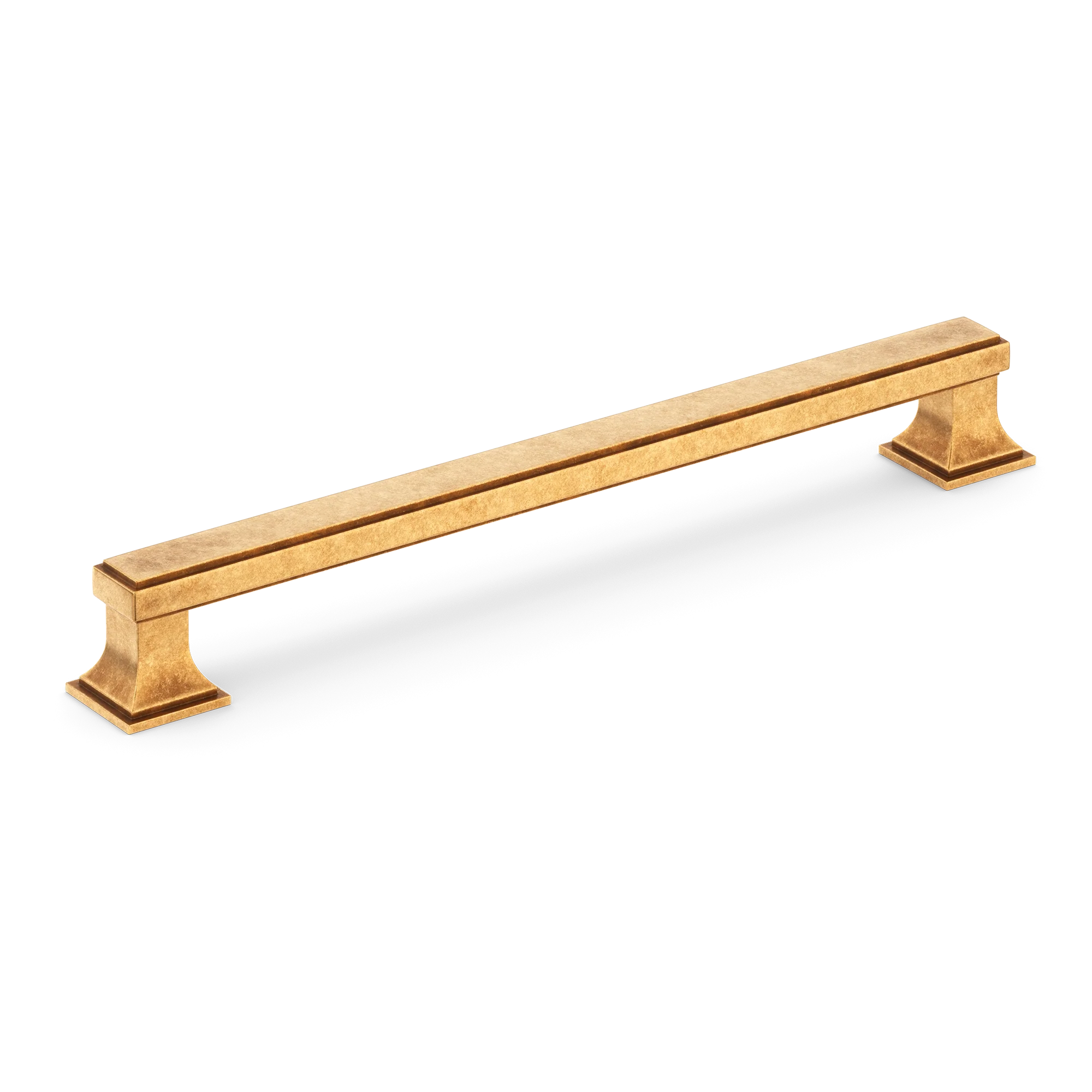 Armac Martin Jefferson Cabinet Handle in 96mm / Burnished Brass