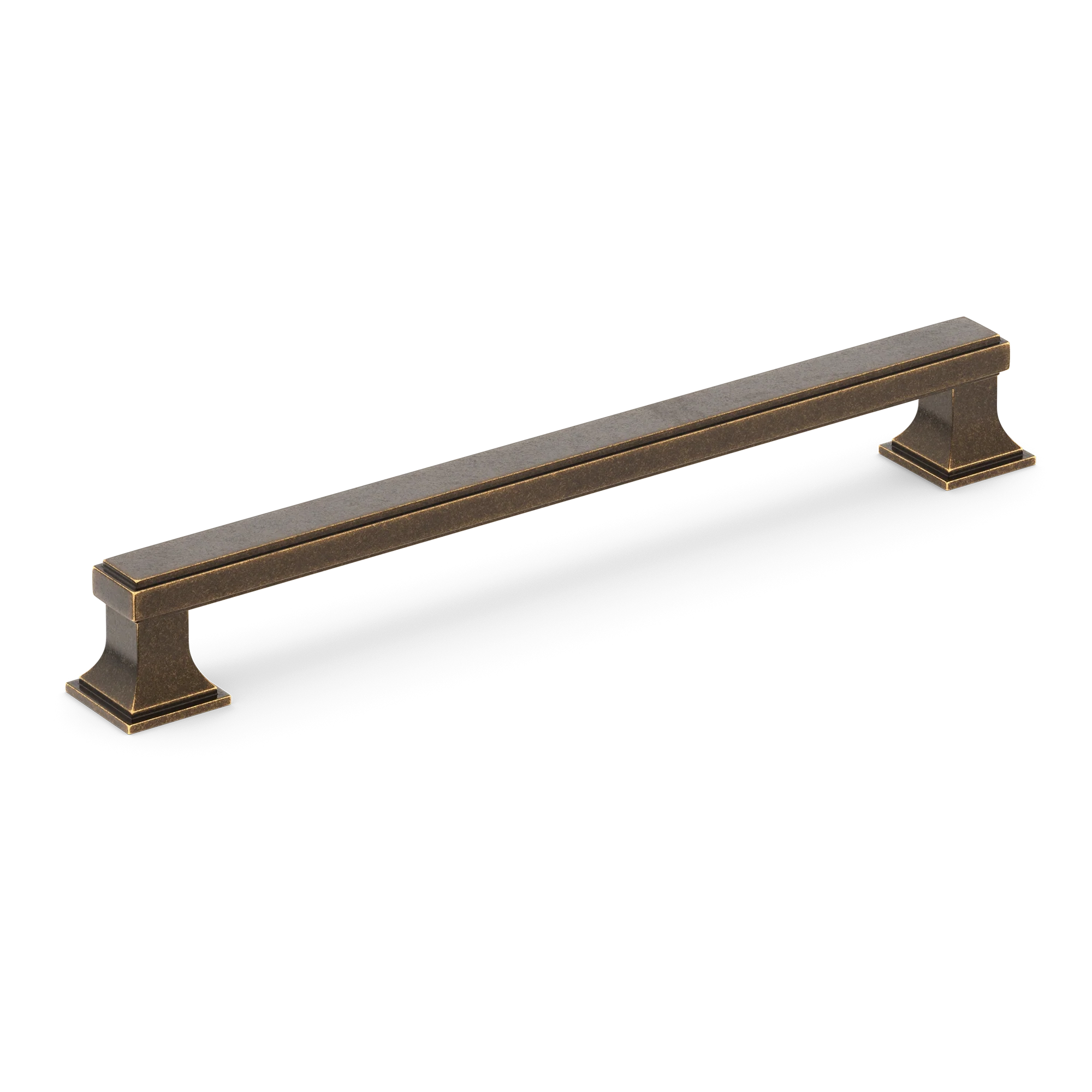 Armac Martin Jefferson Cabinet Handle in 96mm / Dark Aged Brass