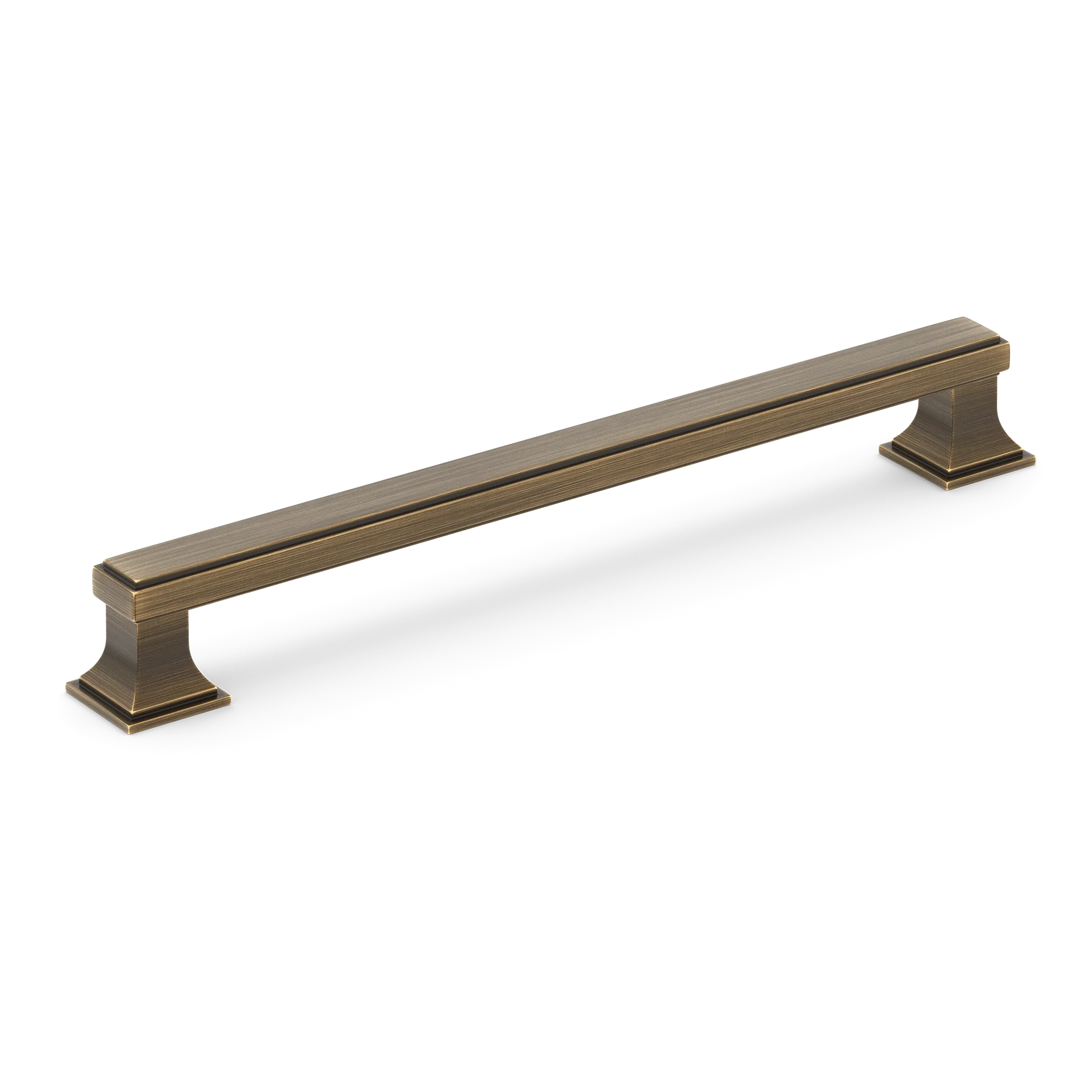 Armac Martin Jefferson Cabinet Handle in 96mm / Satin Antique Satin Lacquered