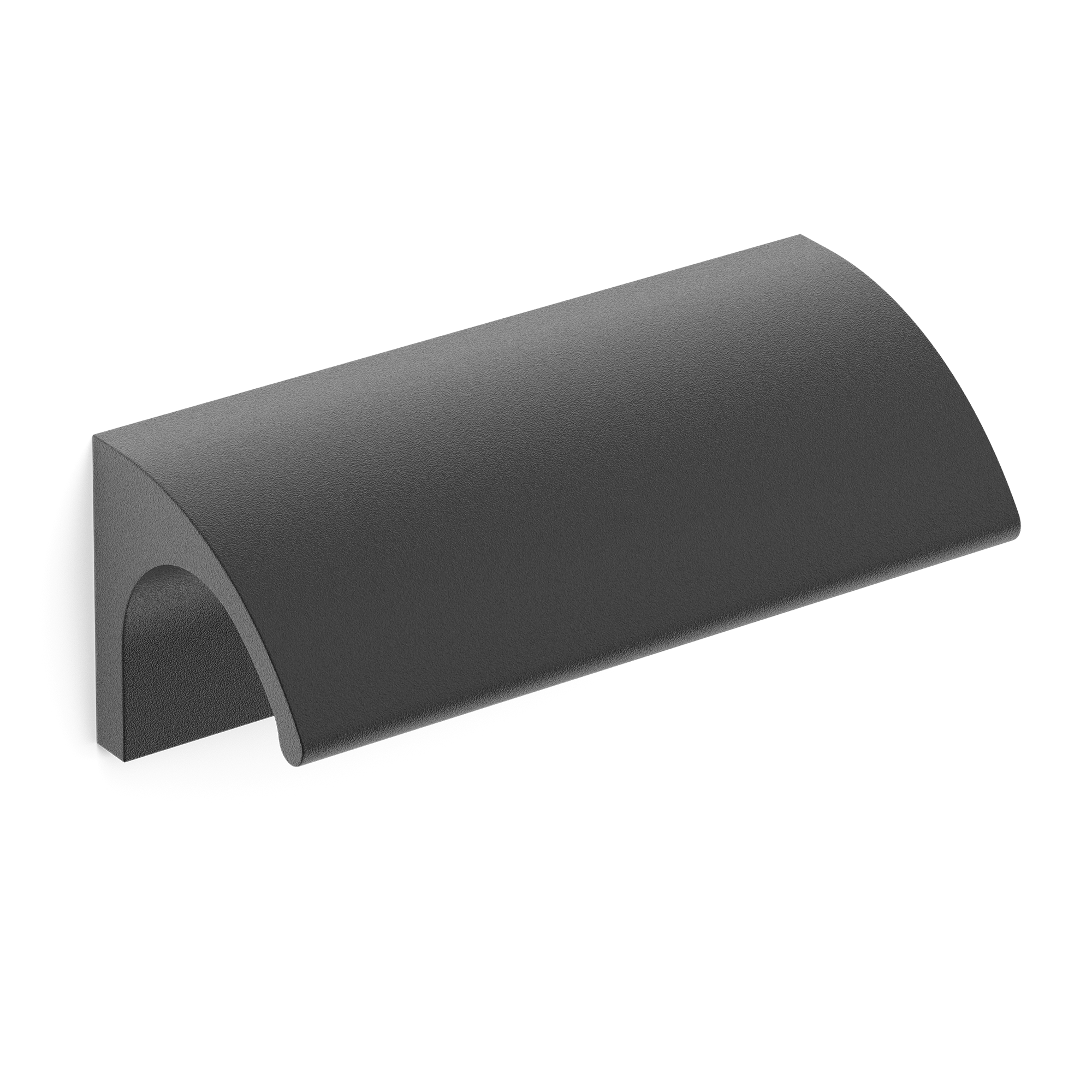 Armac Martin Jaspette Finger Pull in 50mm / Matt Black Lacquered