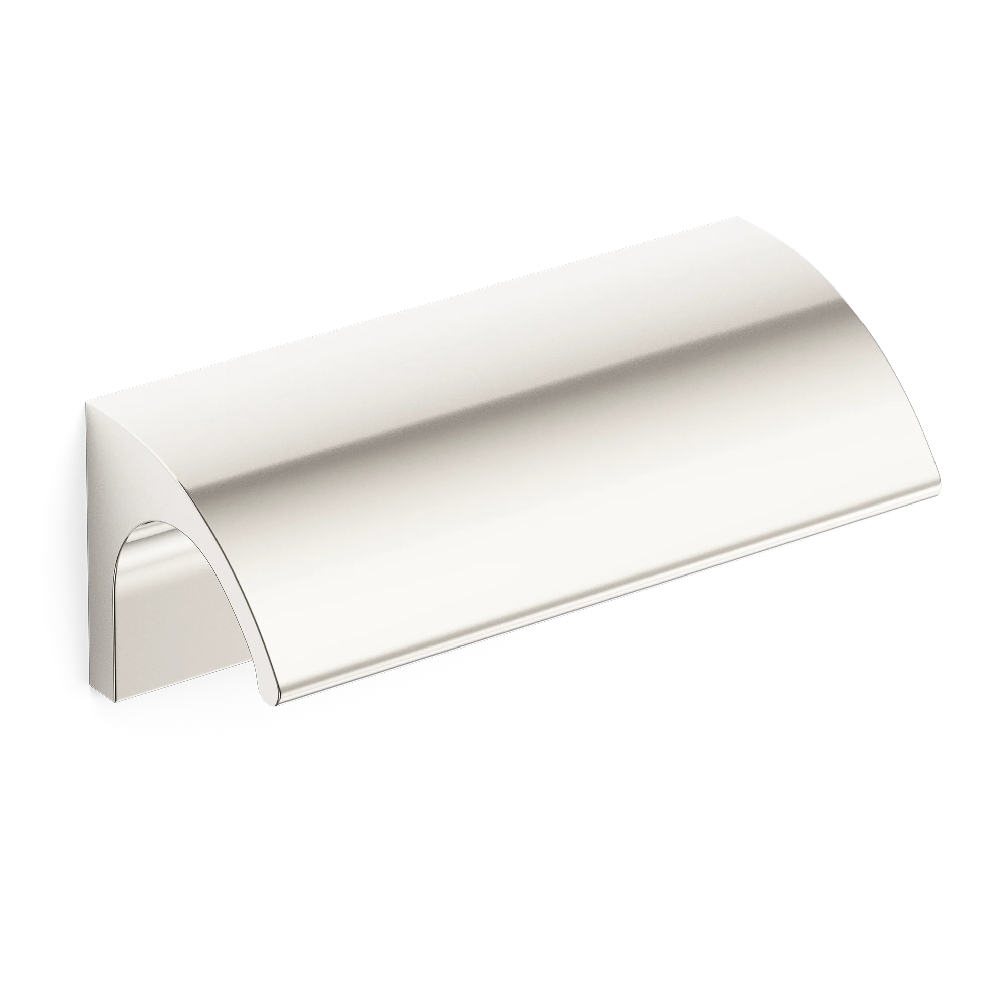 Armac Martin Jaspette Finger Pull in 50mm / Polished Nickel Plate