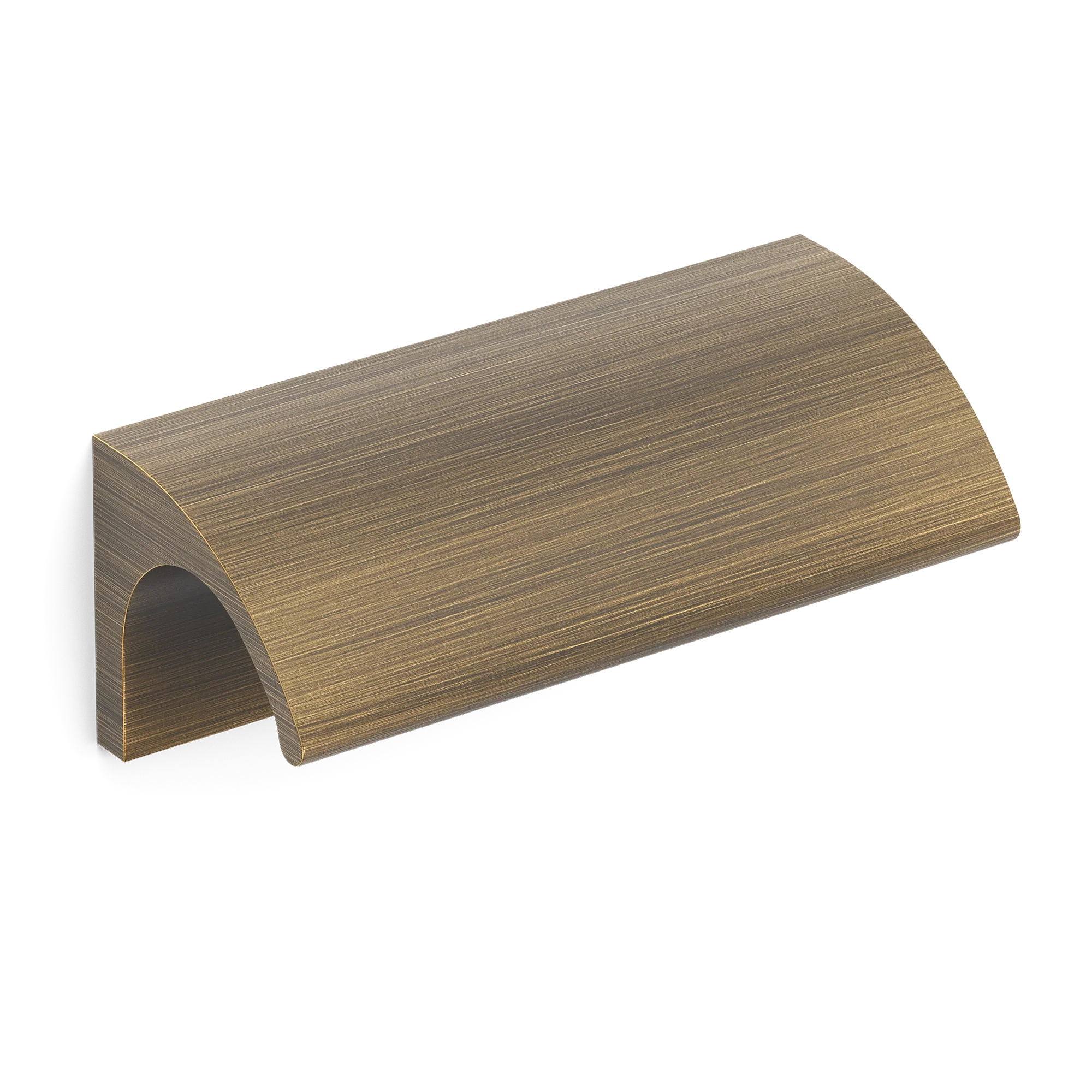 Armac Martin Jaspette Finger Pull in 50mm / Satin Antique Satin Lacquered