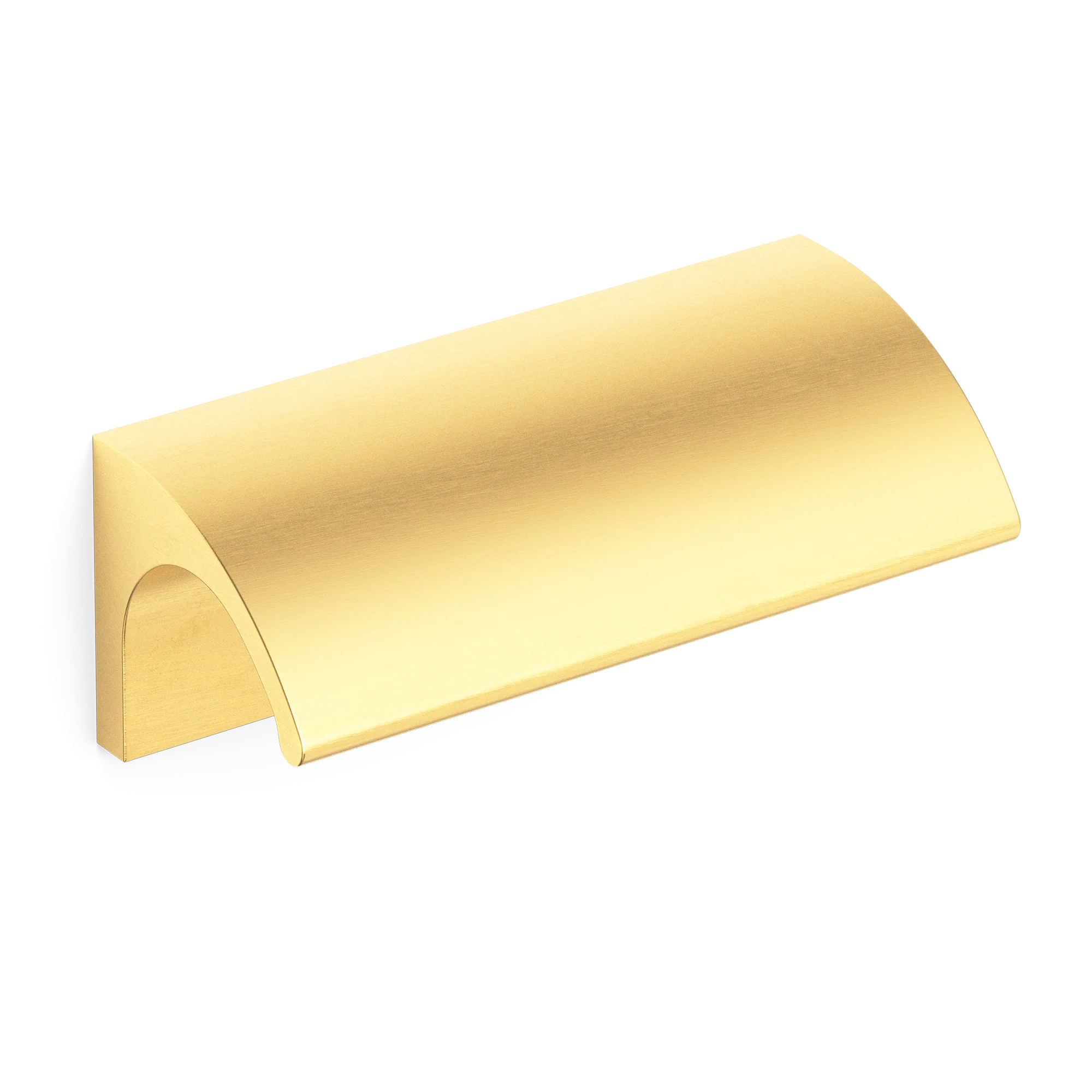 Armac Martin Jaspette Finger Pull in 50mm / Satin Brass Lacquered