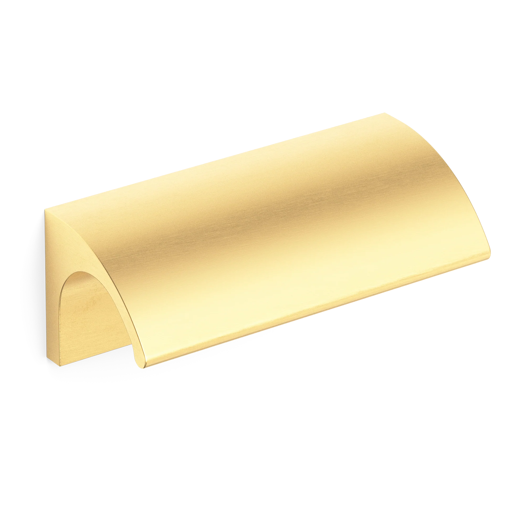 Armac Martin Jaspette Finger Pull in 50mm / Satin Brass Satin Lacquered