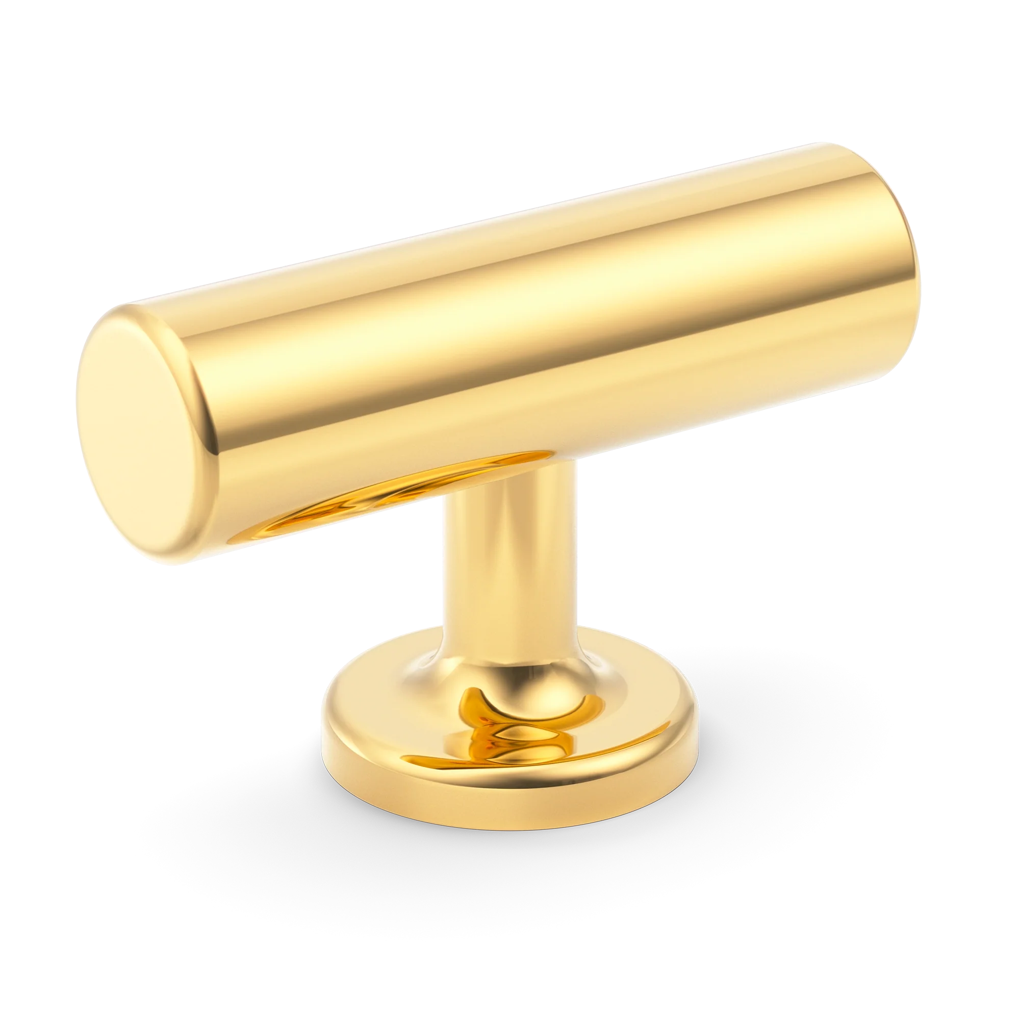 Armac Martin Kingsheath T-bar Handle in 55mm / Polished Brass Lacquered