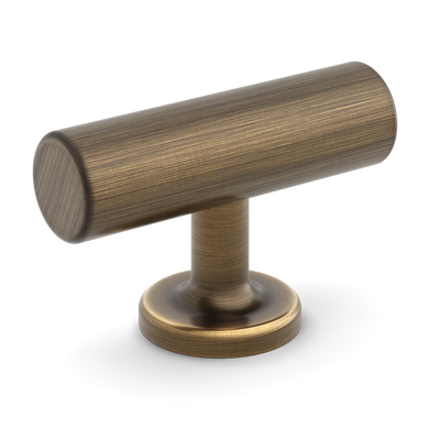 Armac Martin Kingsheath T-bar Handle in 55mm / Satin Antique Satin Lacquered