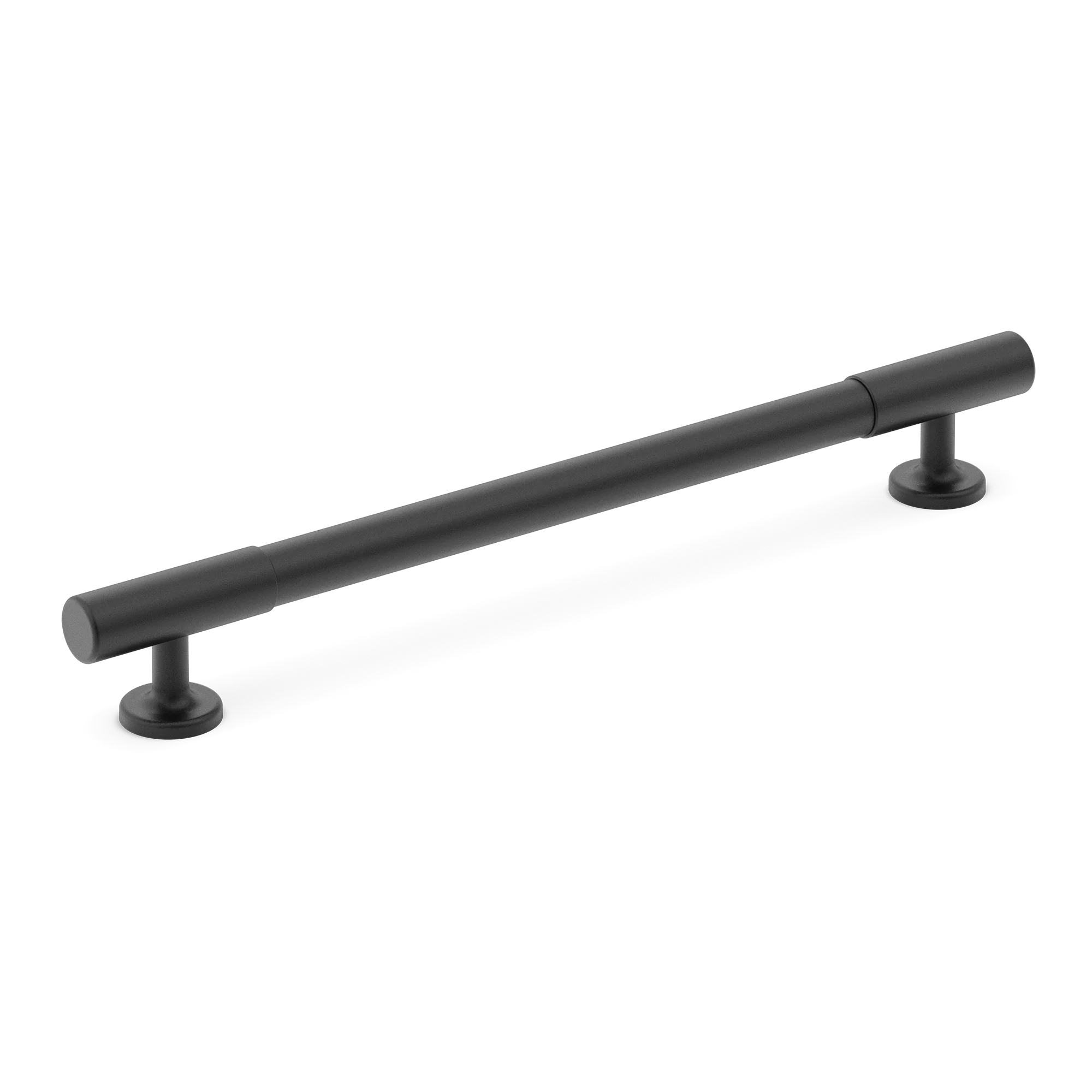 Armac Martin Kingsheath Cabinet Handle in 128mm / Matt Black Lacquered