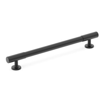 Armac Martin Kingsheath Cabinet Handle in 128mm / Matt Black Lacquered