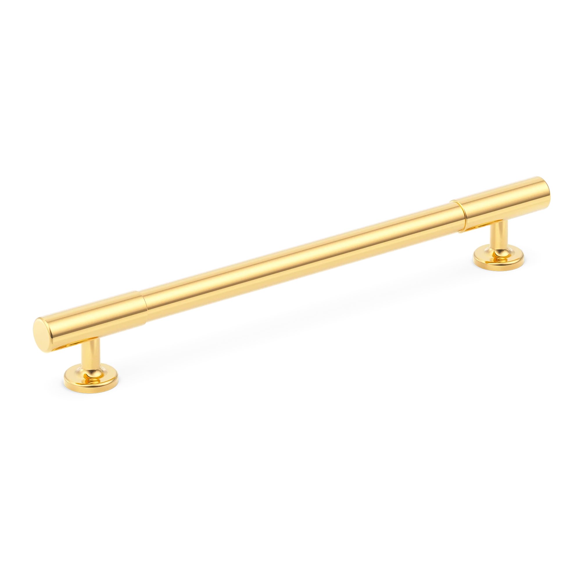Armac Martin Kingsheath Cabinet Handle in 128mm / Polished Brass Lacquered
