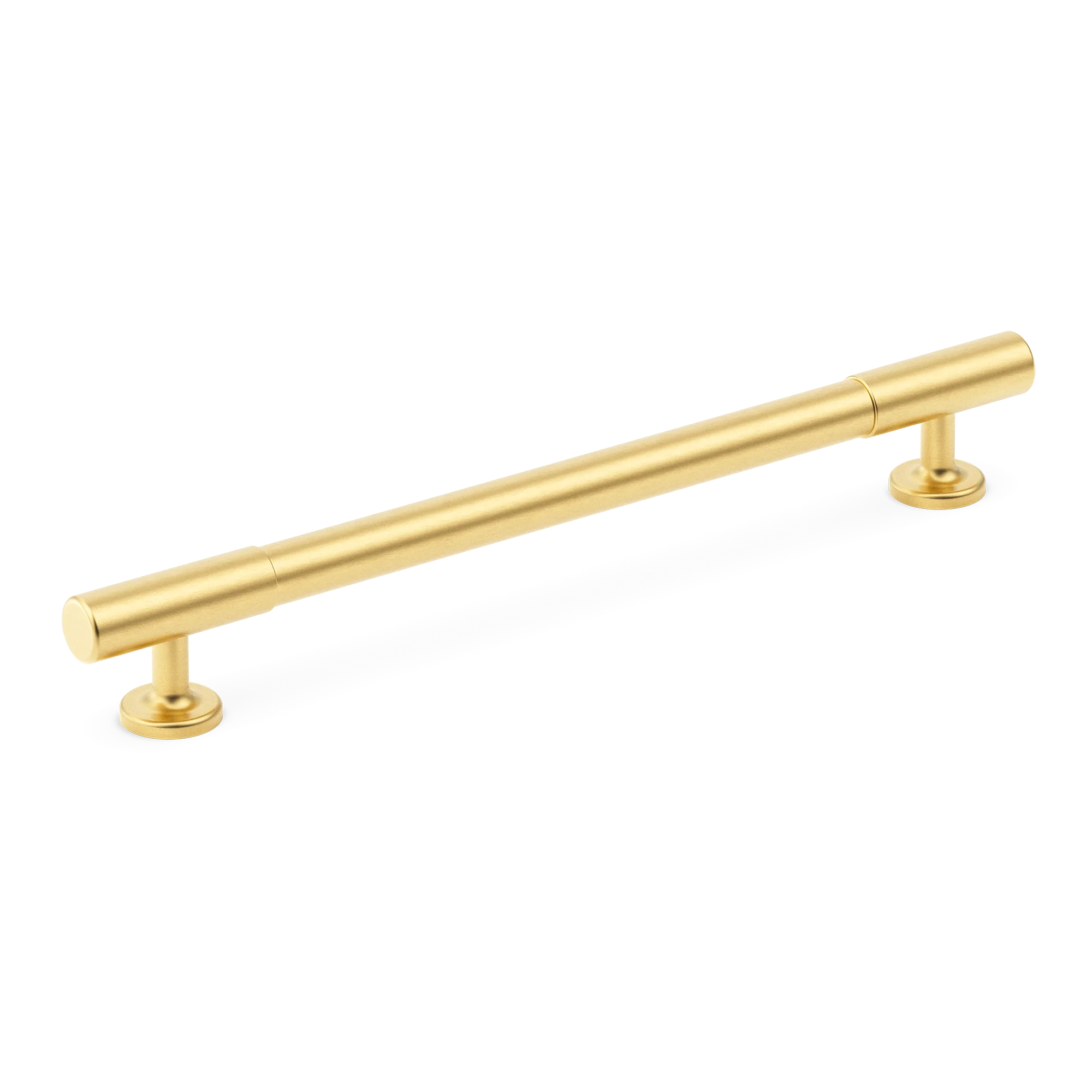 Armac Martin Kingsheath Cabinet Handle in 128mm / Satin Brass Lacquered