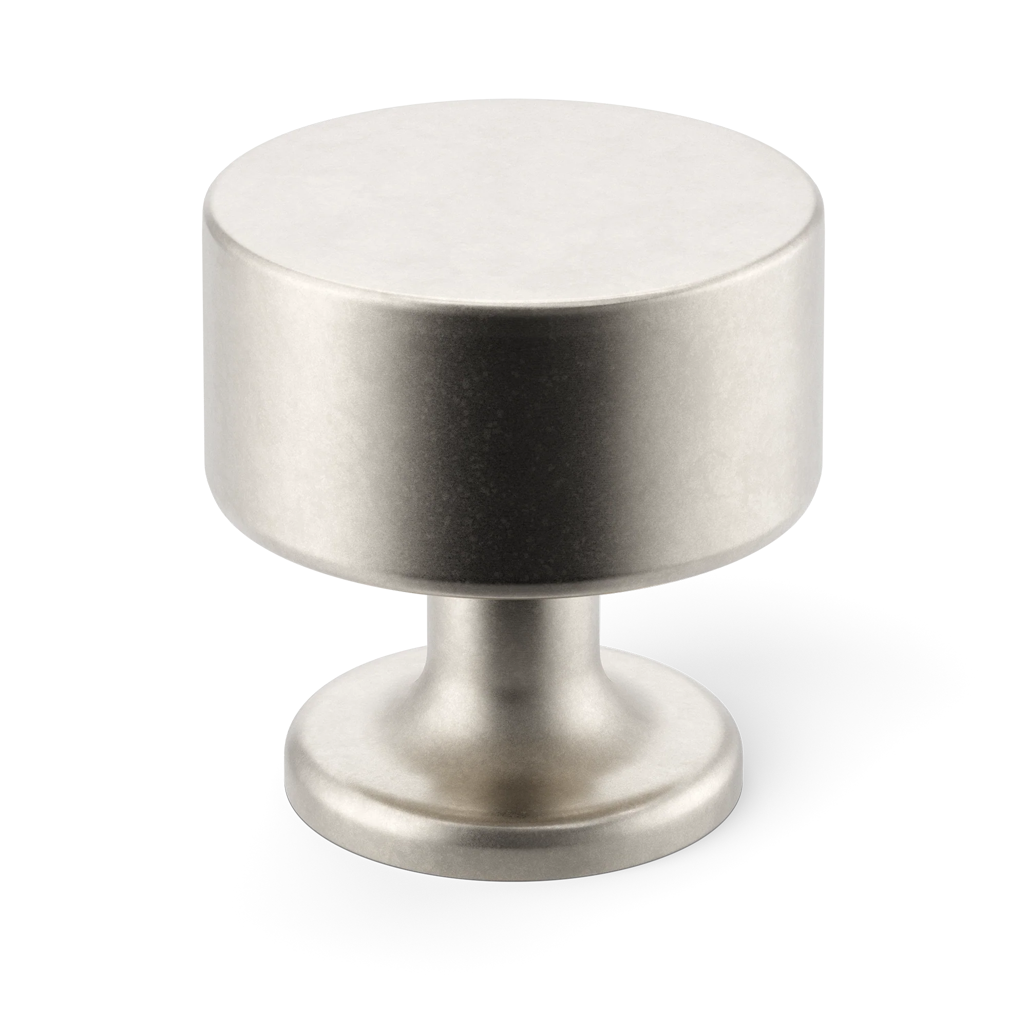 Armac Martin Kingsheath Cabinet Knob in 32mm / Barrelled Nickel Plate