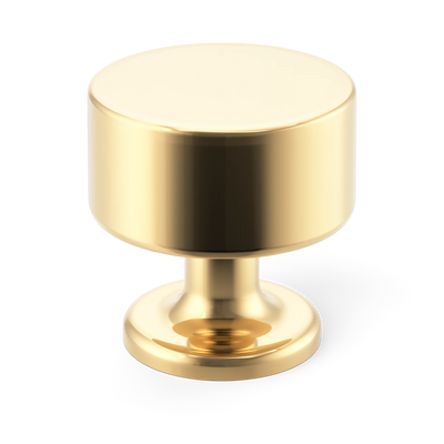 Armac Martin Kingsheath Cabinet Knob in 32mm / Polished Brass Unlacquered