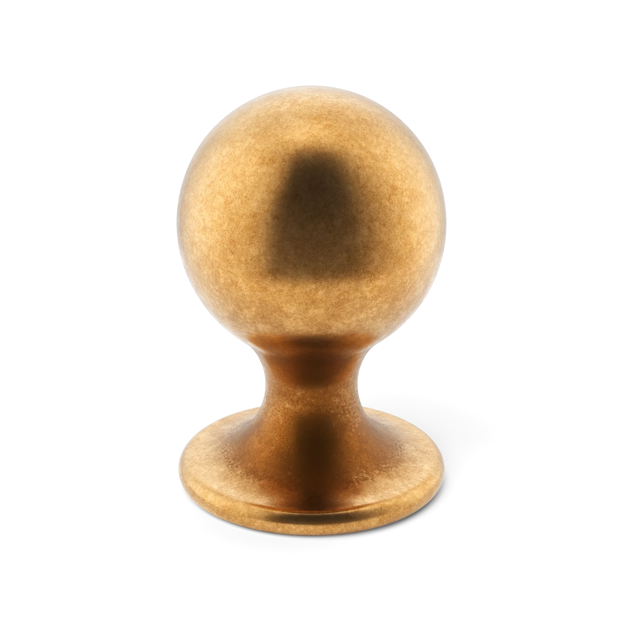 Armac Martin Latchford Cabinet Knob in 25mm / Burnished Brass