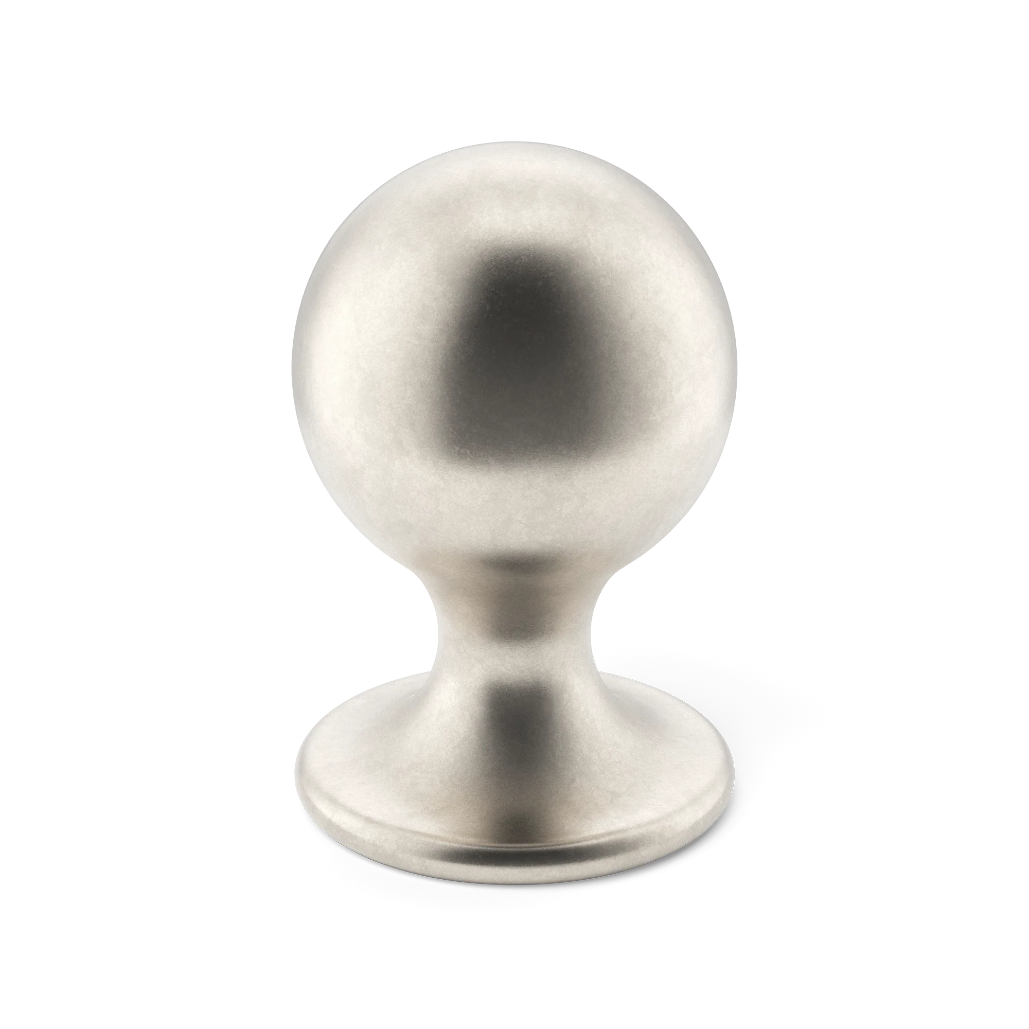 Armac Martin Latchford Cabinet Knob in 25mm / Barrelled Nickel Plate