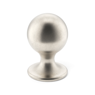 Armac Martin Latchford Cabinet Knob in 25mm / Barrelled Nickel Plate