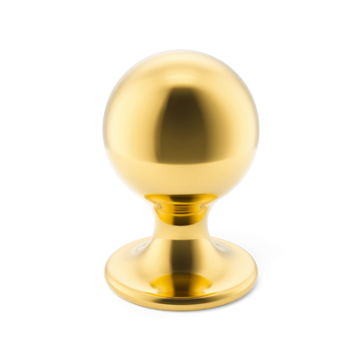 Armac Martin Latchford Cabinet Knob in 25mm / Polished Brass Lacquered
