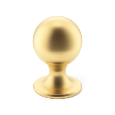 Armac Martin Latchford Cabinet Knob in 25mm / Satin Brass Unlacquered