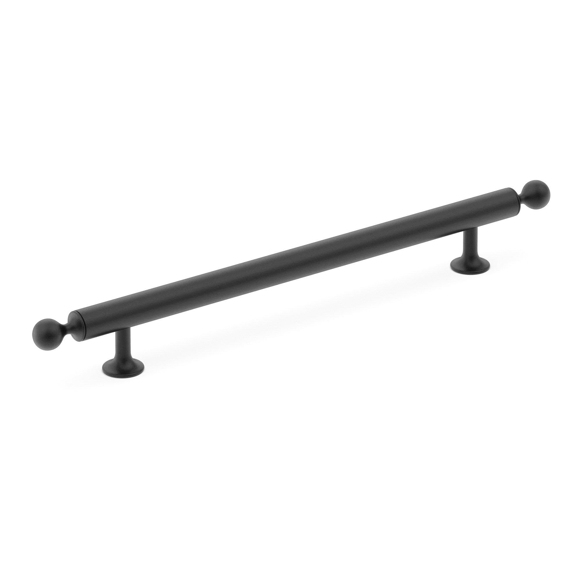 Armac Martin Latchford Cabinet Handle in 96mm / Matt Black Lacquered