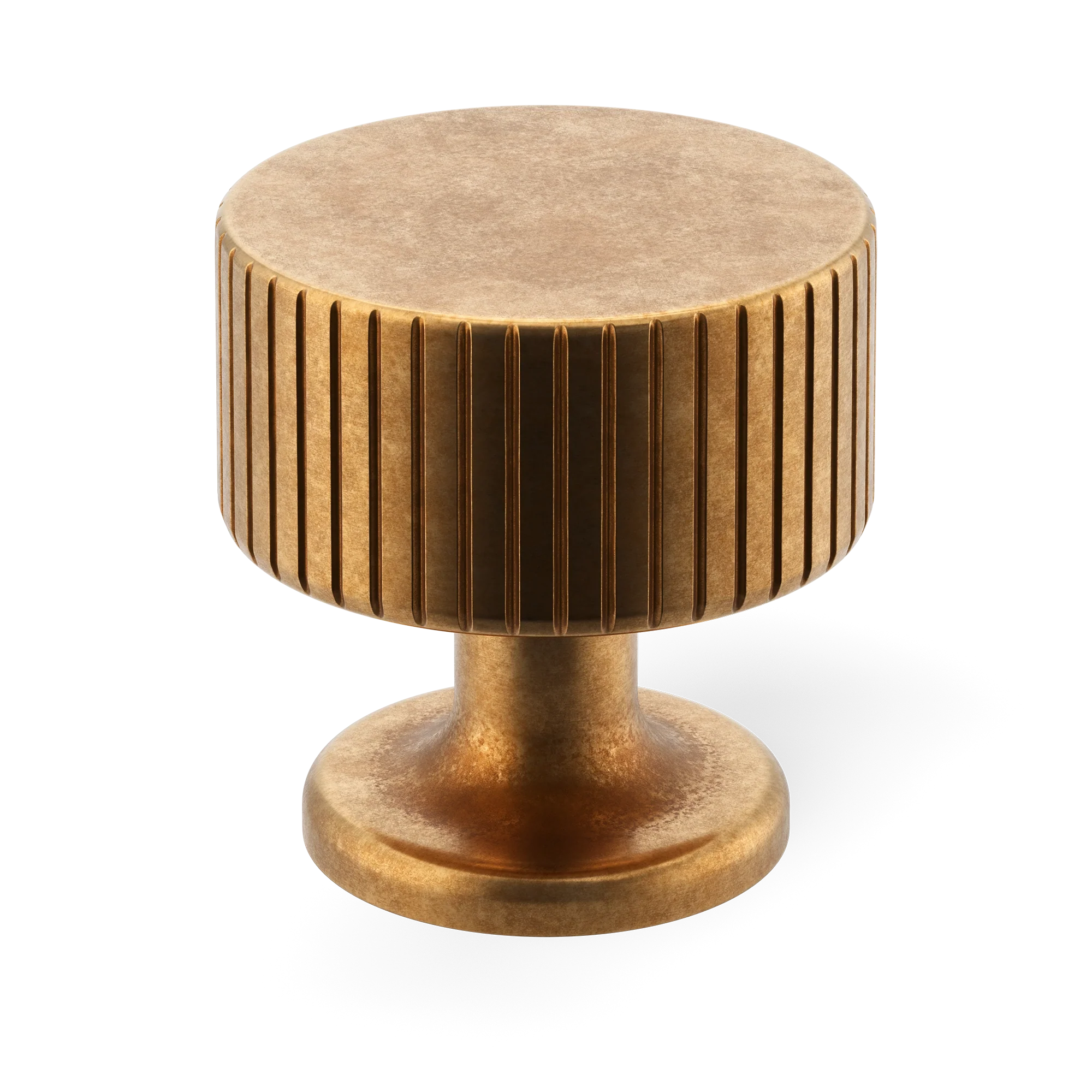Armac Martin Leebank Cabinet Knob in 32mm / Burnished Brass