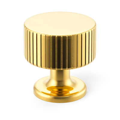 Armac Martin Leebank Cabinet Knob in 32mm / Polished Brass Lacquered