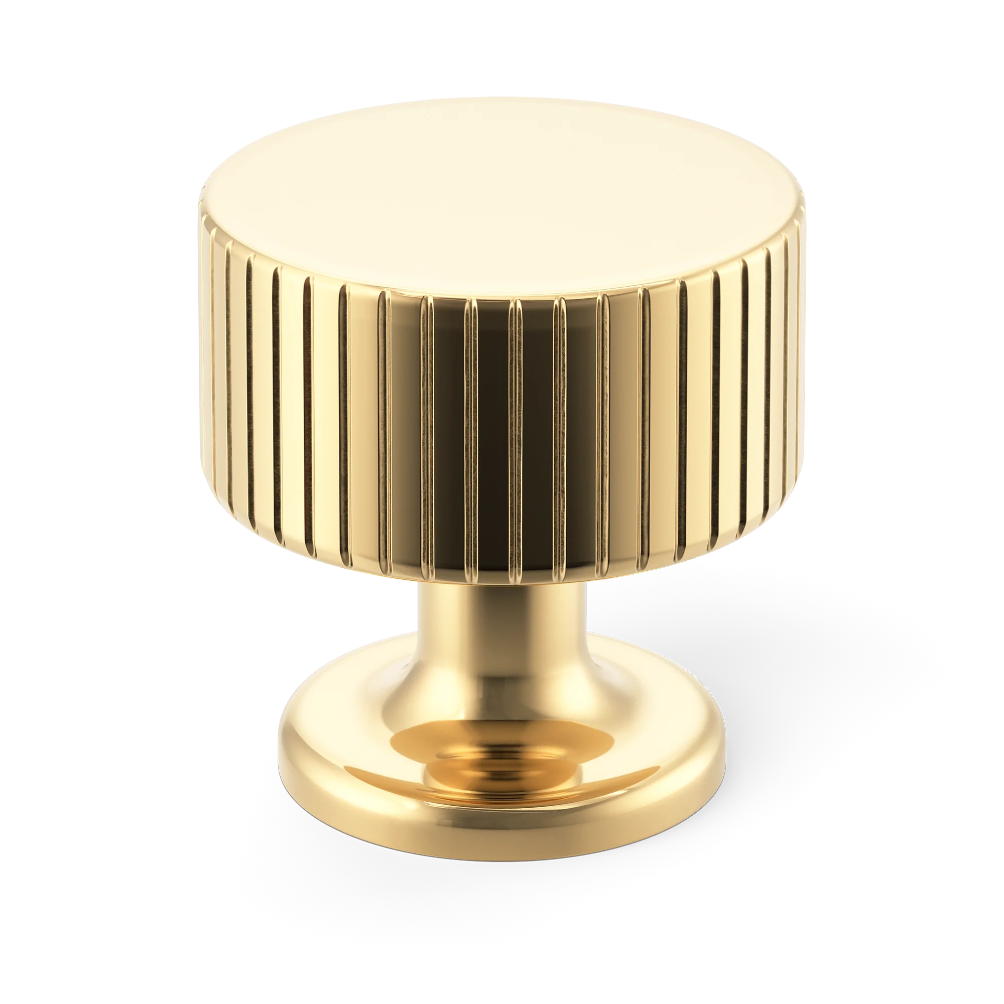 Armac Martin Leebank Cabinet Knob in 32mm / Polished Brass Unlacquered