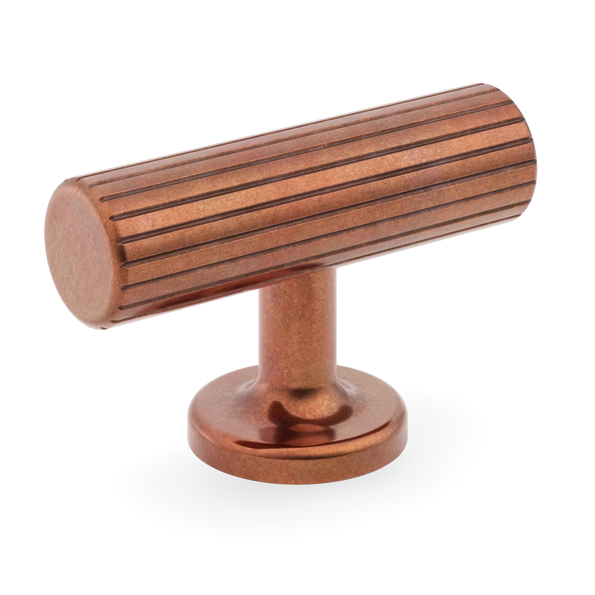 Armac Martin Leebank T-bar Handle in 55mm / Aged Copper