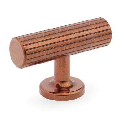 Armac Martin Leebank T-bar Handle in 55mm / Aged Copper