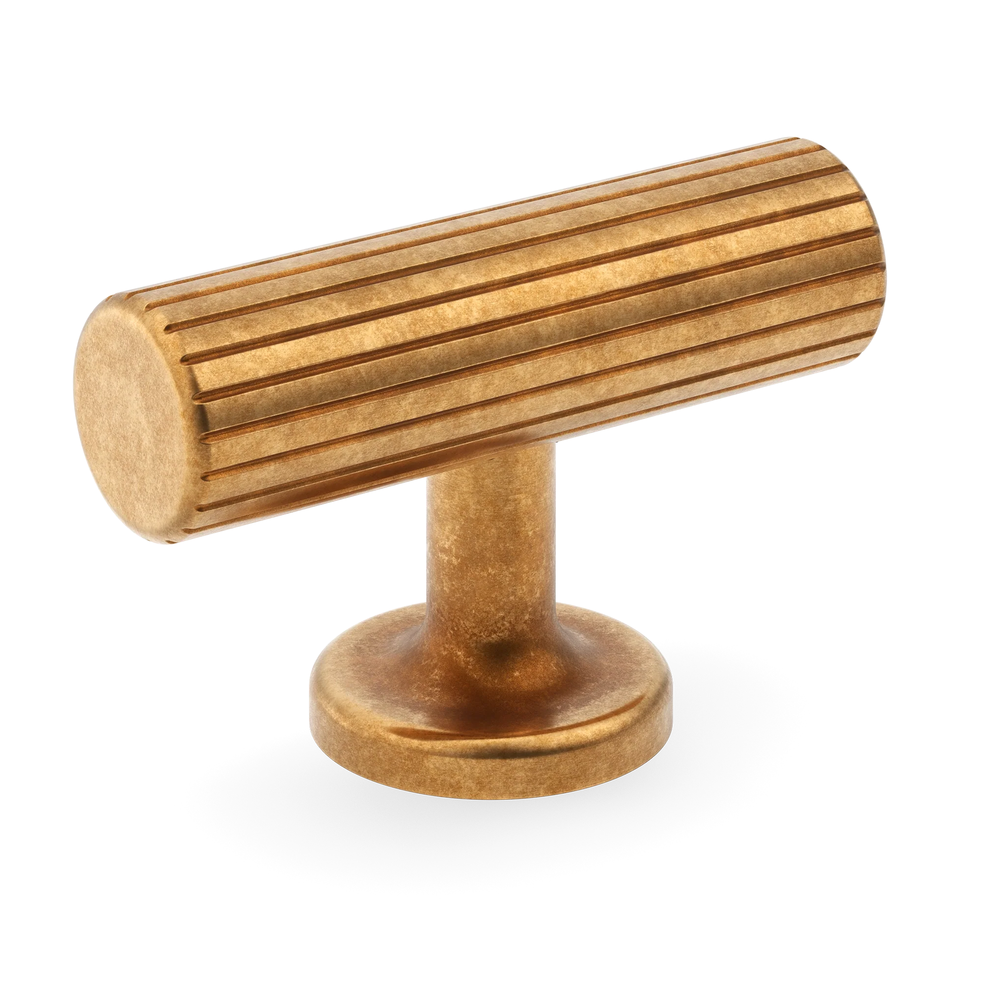 Armac Martin Leebank T-bar Handle in 55mm / Burnished Brass