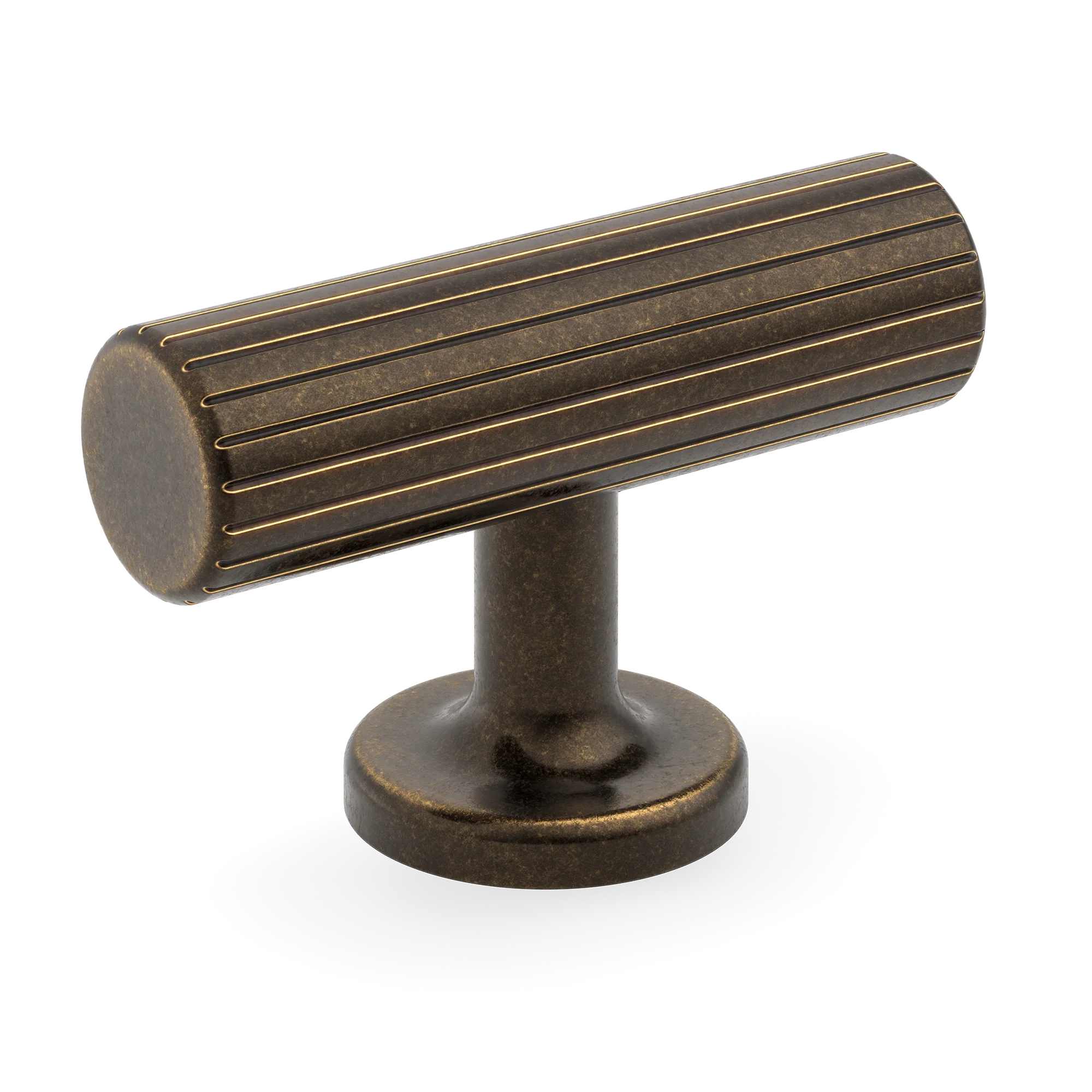 Armac Martin Leebank T-bar Handle in 55mm / Dark Aged Brass