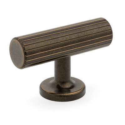 Armac Martin Leebank T-bar Handle in 55mm / Dark Aged Brass
