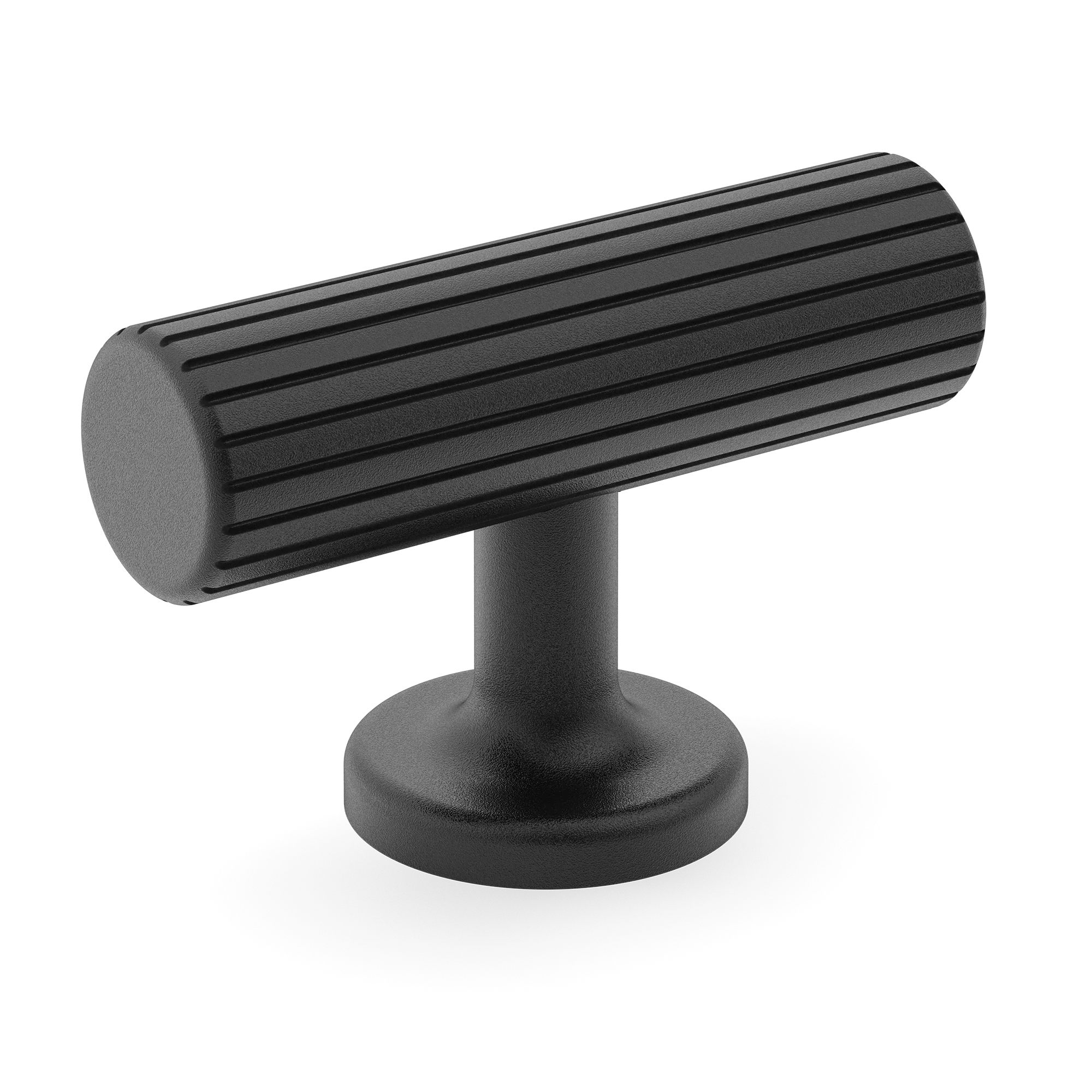 Armac Martin Leebank T-bar Handle in 55mm / Matt Black Lacquered