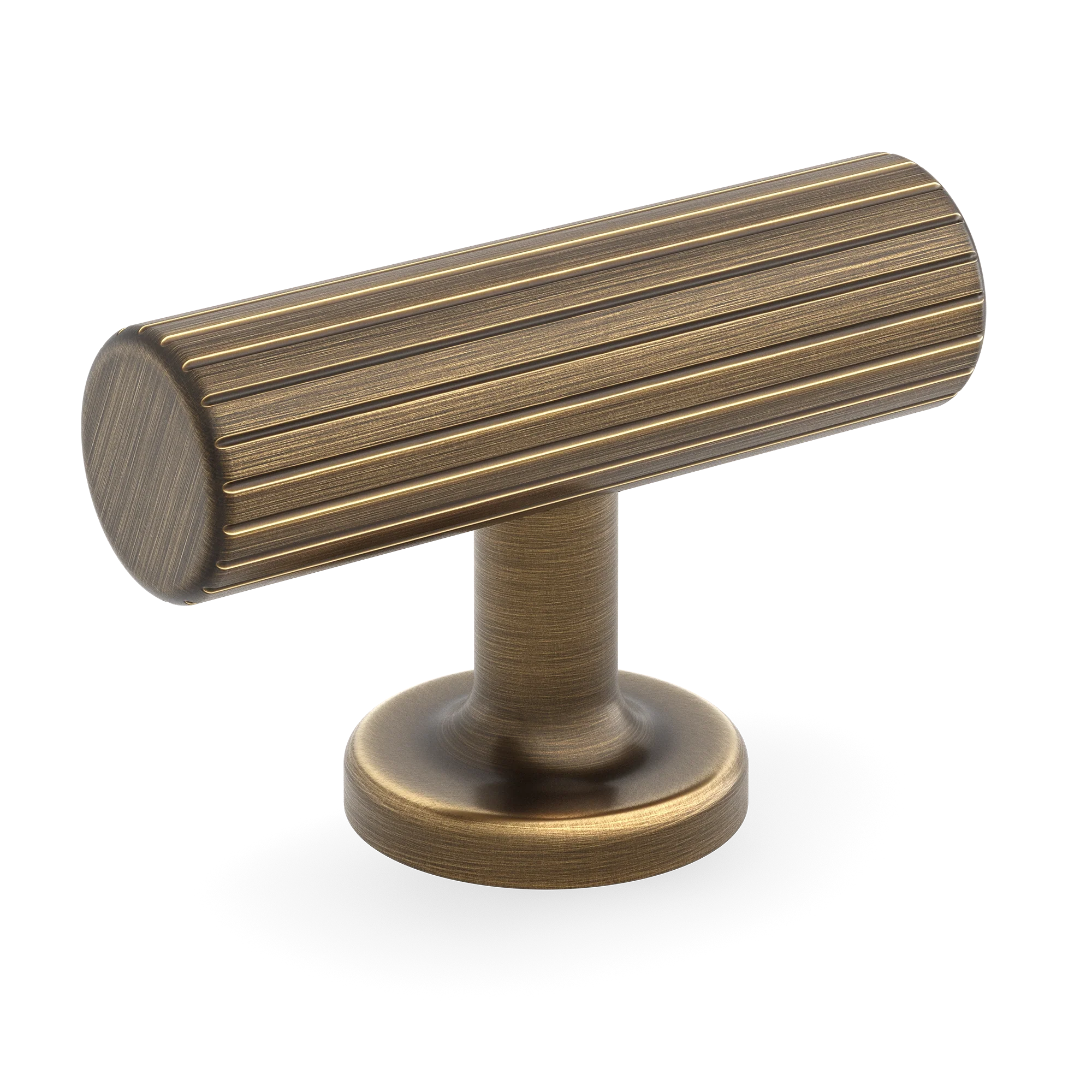 Armac Martin Leebank T-bar Handle in 55mm / Satin Antique Satin Lacquered