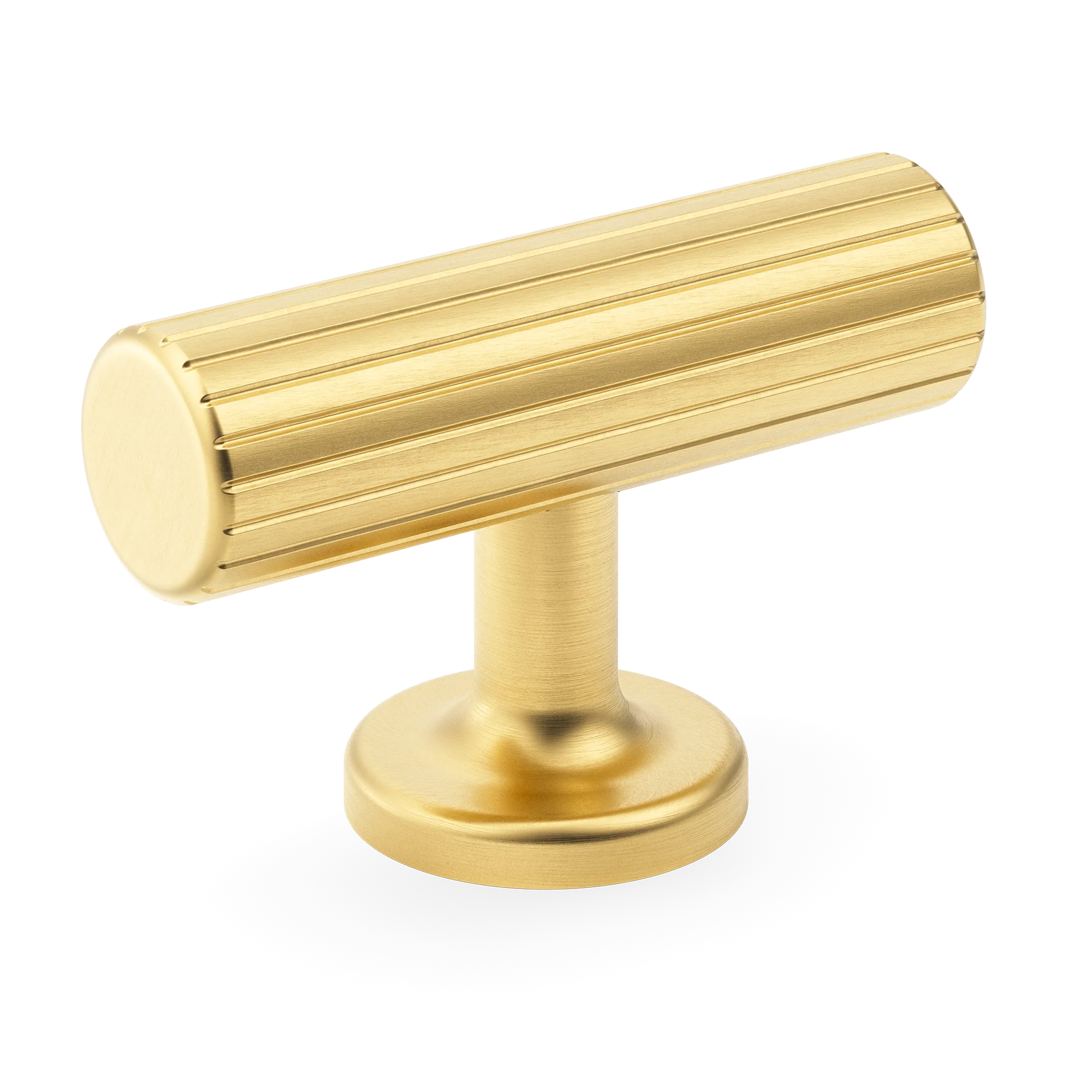 Armac Martin Leebank T-bar Handle in 55mm / Satin Brass Lacquered