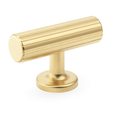 Armac Martin Leebank T-bar Handle in 55mm / Satin Brass Unlacquered