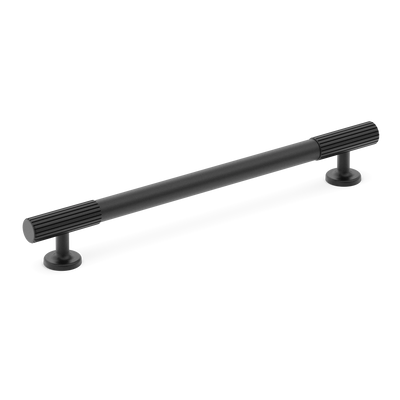 Armac Martin Leebank Cabinet Handle in 128mm / Matt Black Lacquered