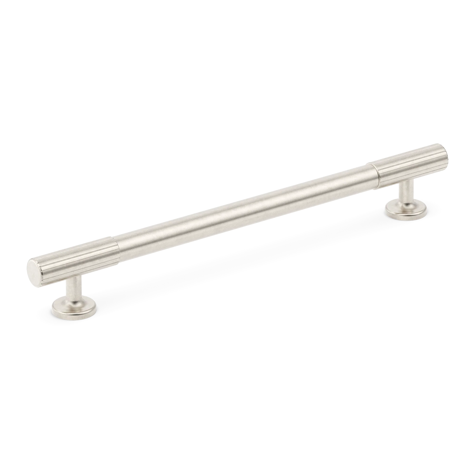 Armac Martin Leebank Cabinet Handle in 128mm / Barrelled Nickel Plate