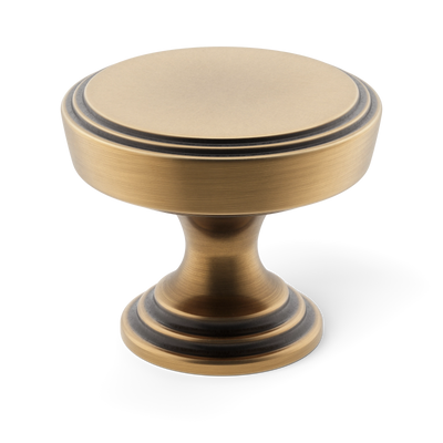 Armac Martin Lincoln Cabinet Knob in 25mm / Fine English Antique