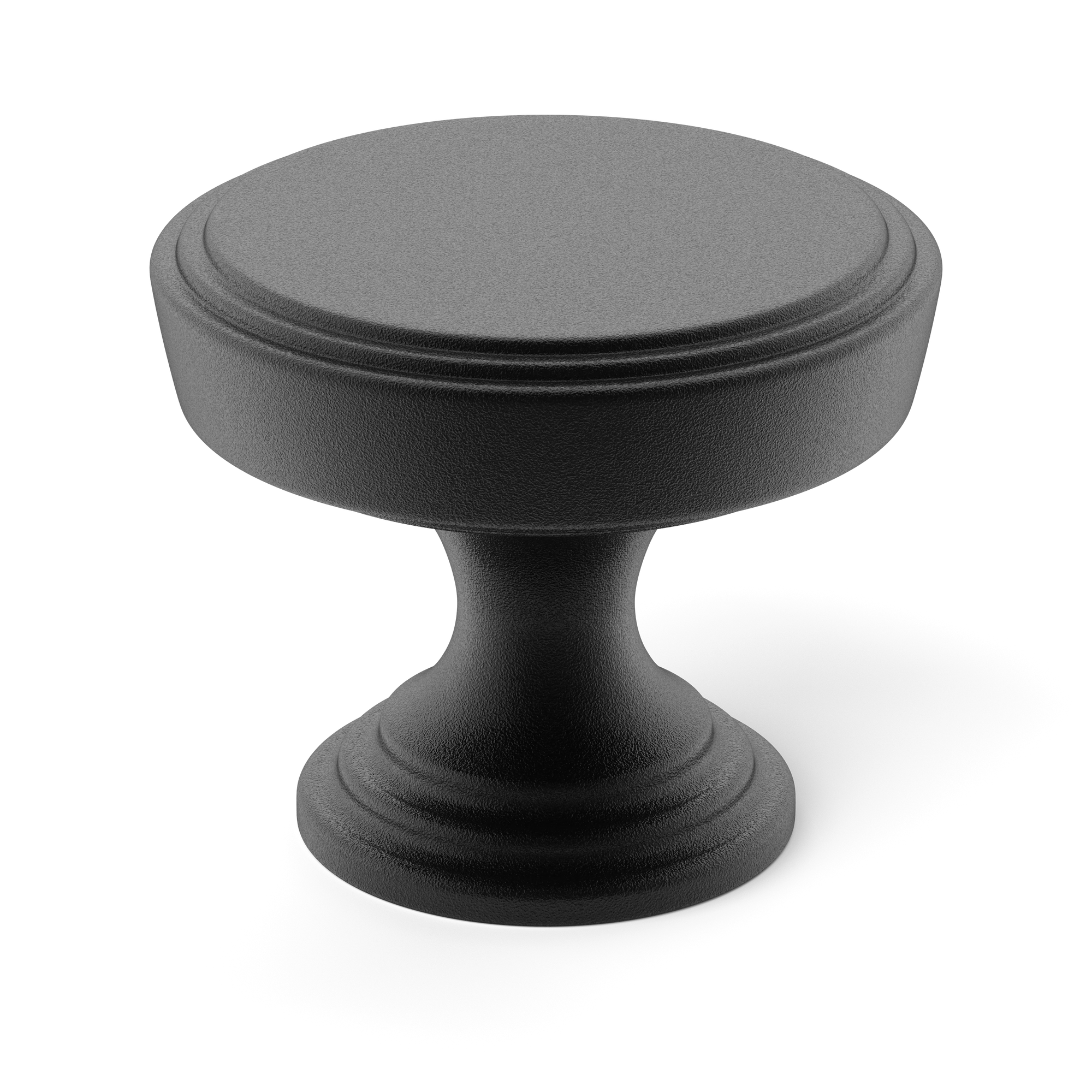 Armac Martin Lincoln Cabinet Knob in 25mm / Matt Black Lacquered