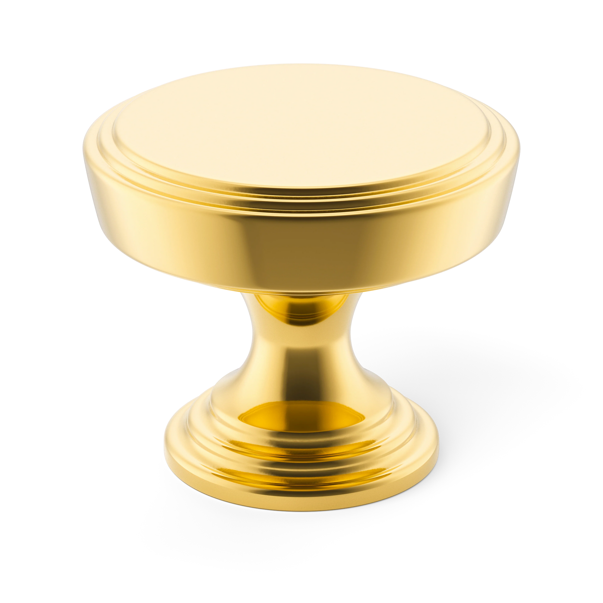 Armac Martin Lincoln Cabinet Knob in 25mm / Polished Brass Lacquered