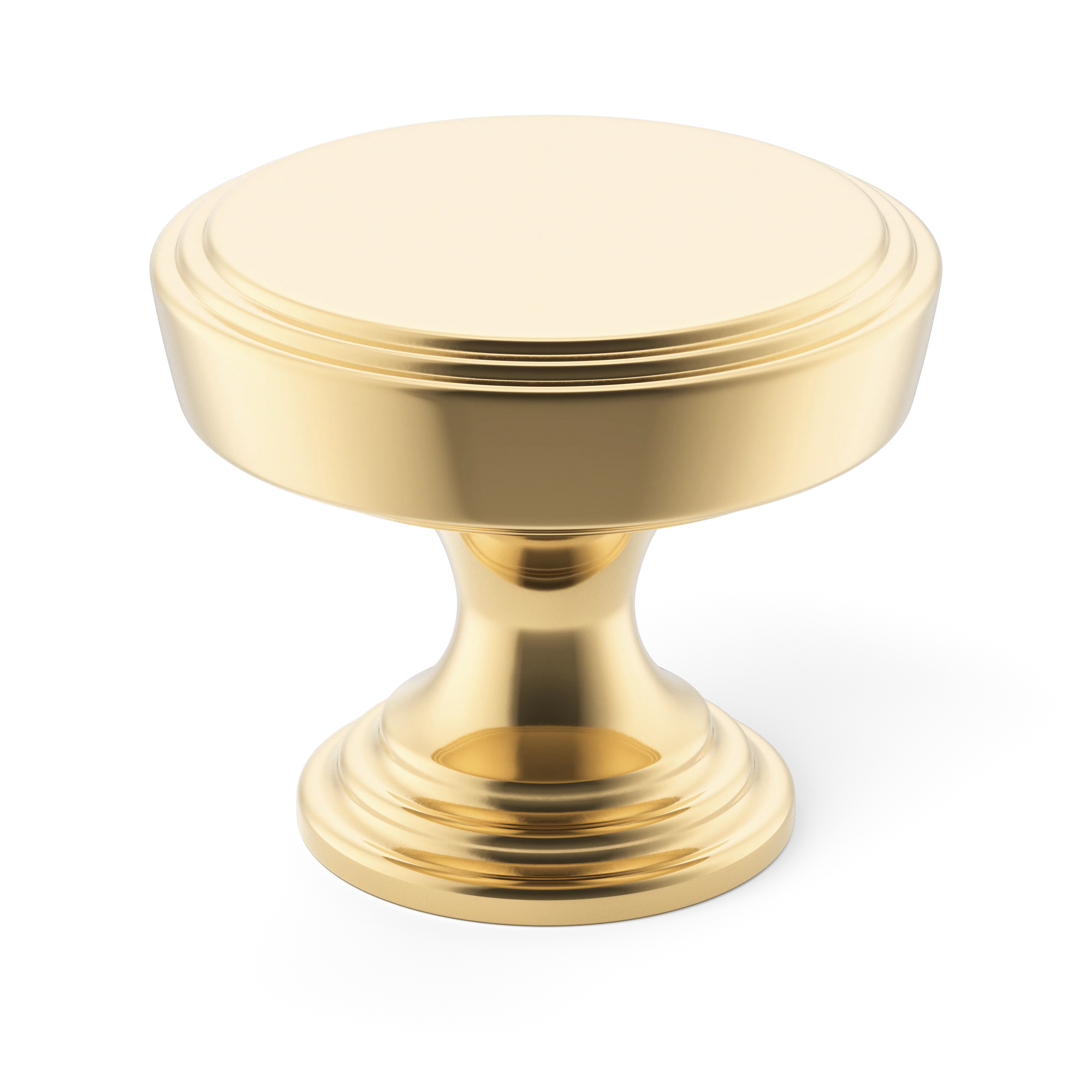 Armac Martin Lincoln Cabinet Knob in 25mm / Polished Brass Unlacquered