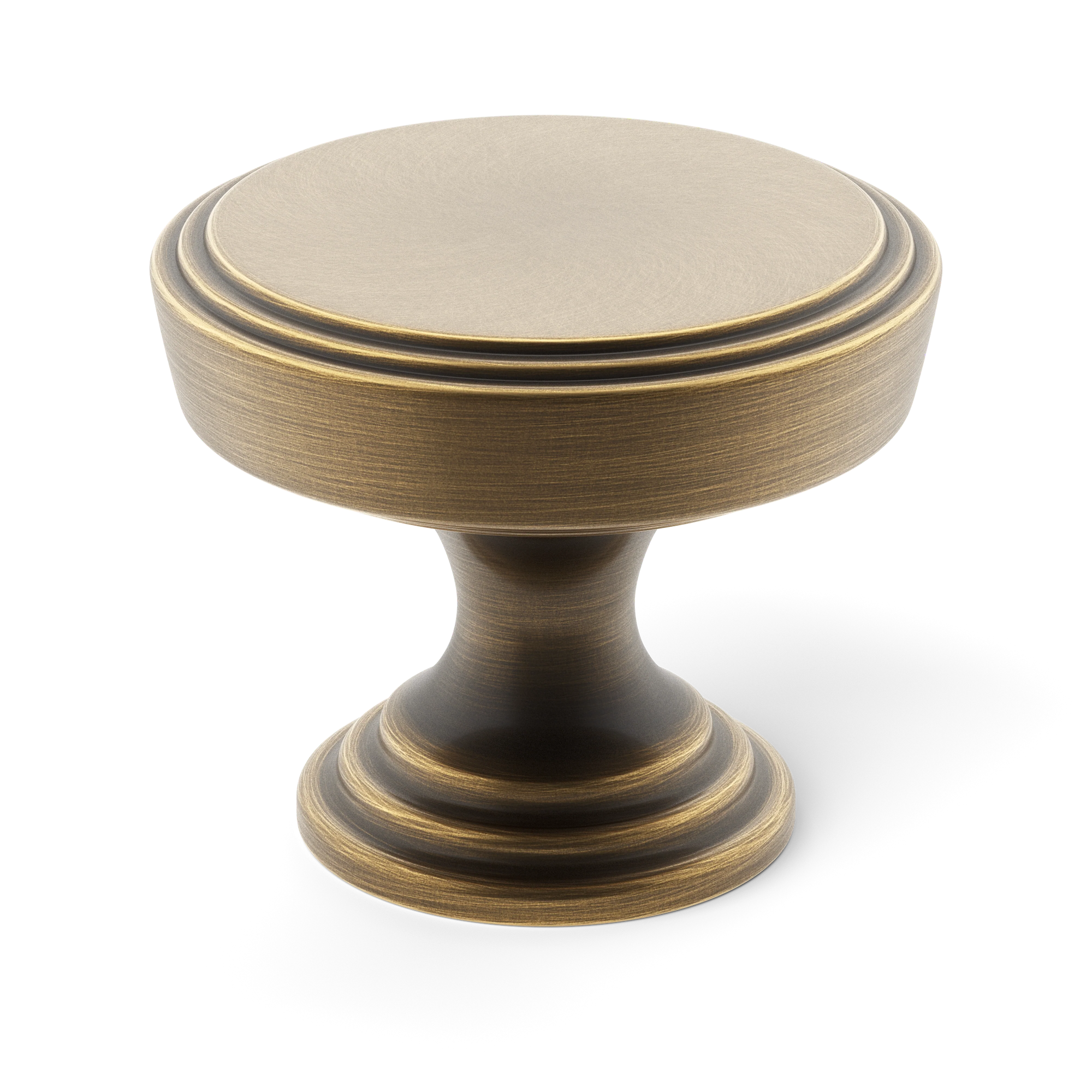 Armac Martin Lincoln Cabinet Knob in 25mm / Satin Antique Satin Lacquered