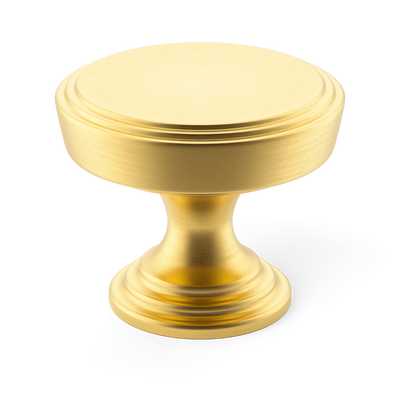 Armac Martin Lincoln Cabinet Knob in 25mm / Satin Brass Lacquered
