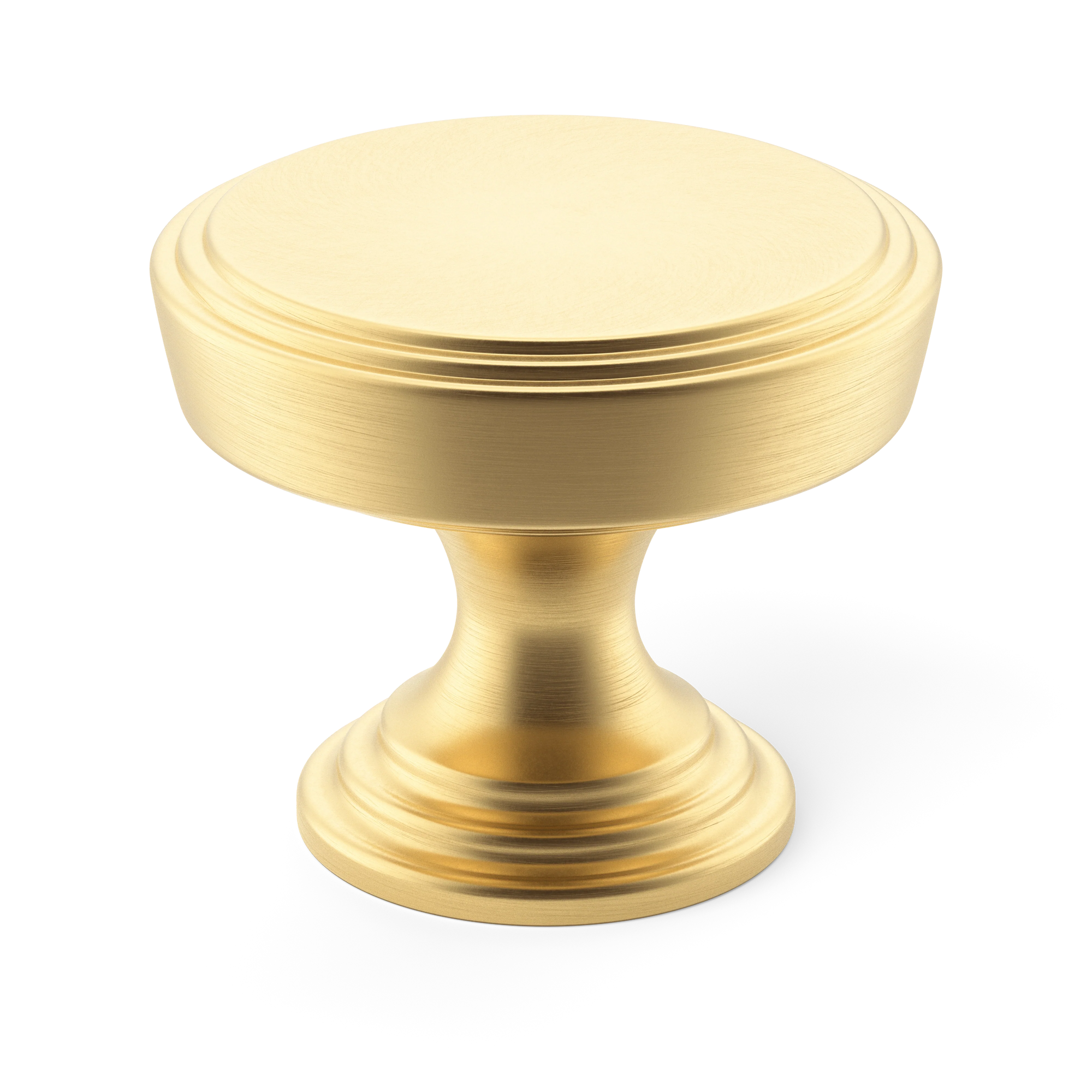 Armac Martin Lincoln Cabinet Knob in 25mm / Satin Brass Unlacquered