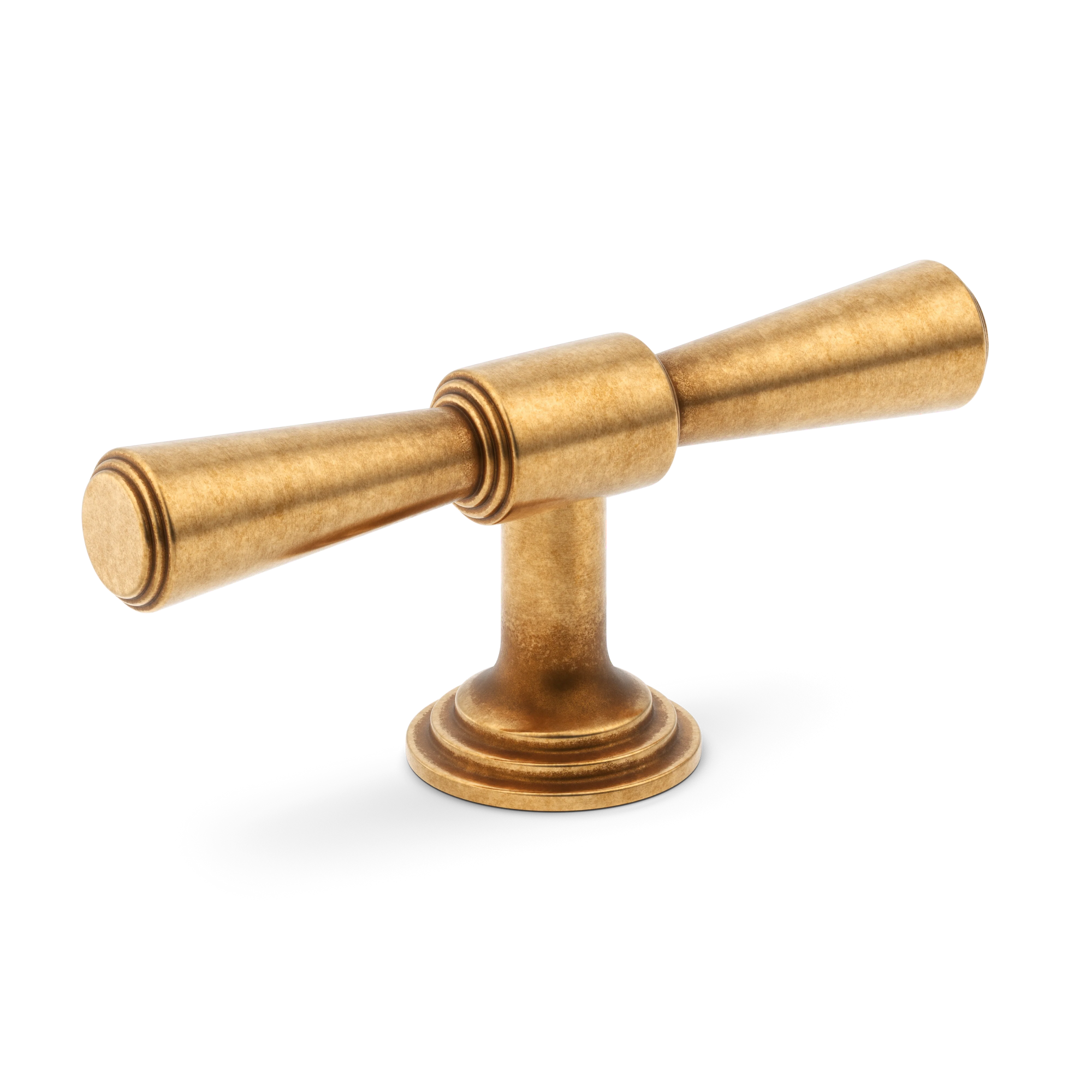 Armac Martin Lincoln T-bar Handle in 82mm / Burnished Brass